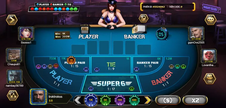 Trải Nghiệm Đỉnh Cao Với Sảnh Game Bài Baccarat Super 6 Tại Gem88 Hấp Dẫn