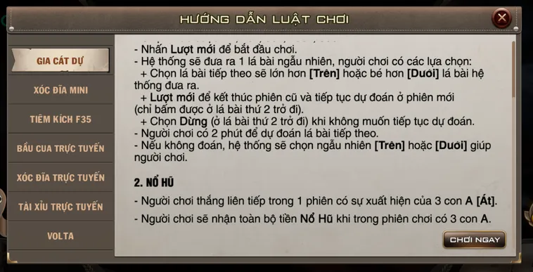 Bùng Nổ Giải Trí Cùng Game Nhanh Gia Cát Dự Tại Gem88