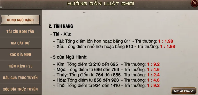 Keno Ngũ Hành Tại Gem88 Trải Nghiệm Sòng Bài Đẳng Cấp Thượng Lưu