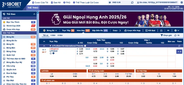 Thể Thao SBO Sports Tại Gem88 Trải Nghiệm Cá Cược Đỉnh Cao Uy Tín