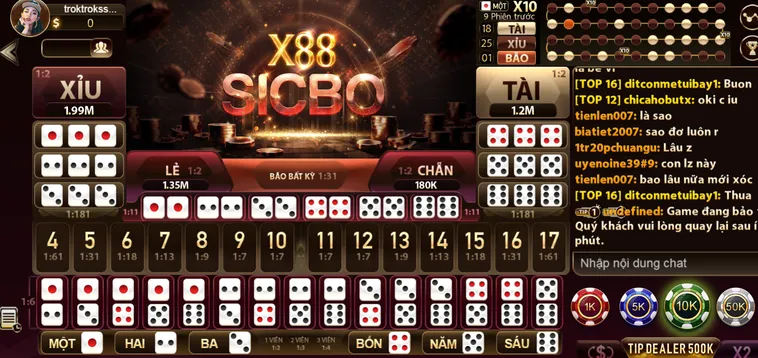 Sicbo X88 Tại Gem88 Trải Nghiệm Cá Cược Đỉnh Cao Cùng Tỷ Lệ Thắng Khủng
