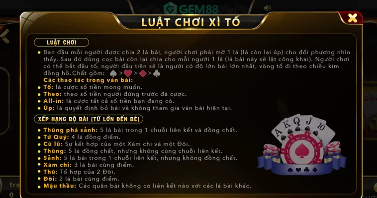 Khám Phá Đỉnh Cao Trải Nghiệm Xì Tố Tại Gem88 Uy Tín